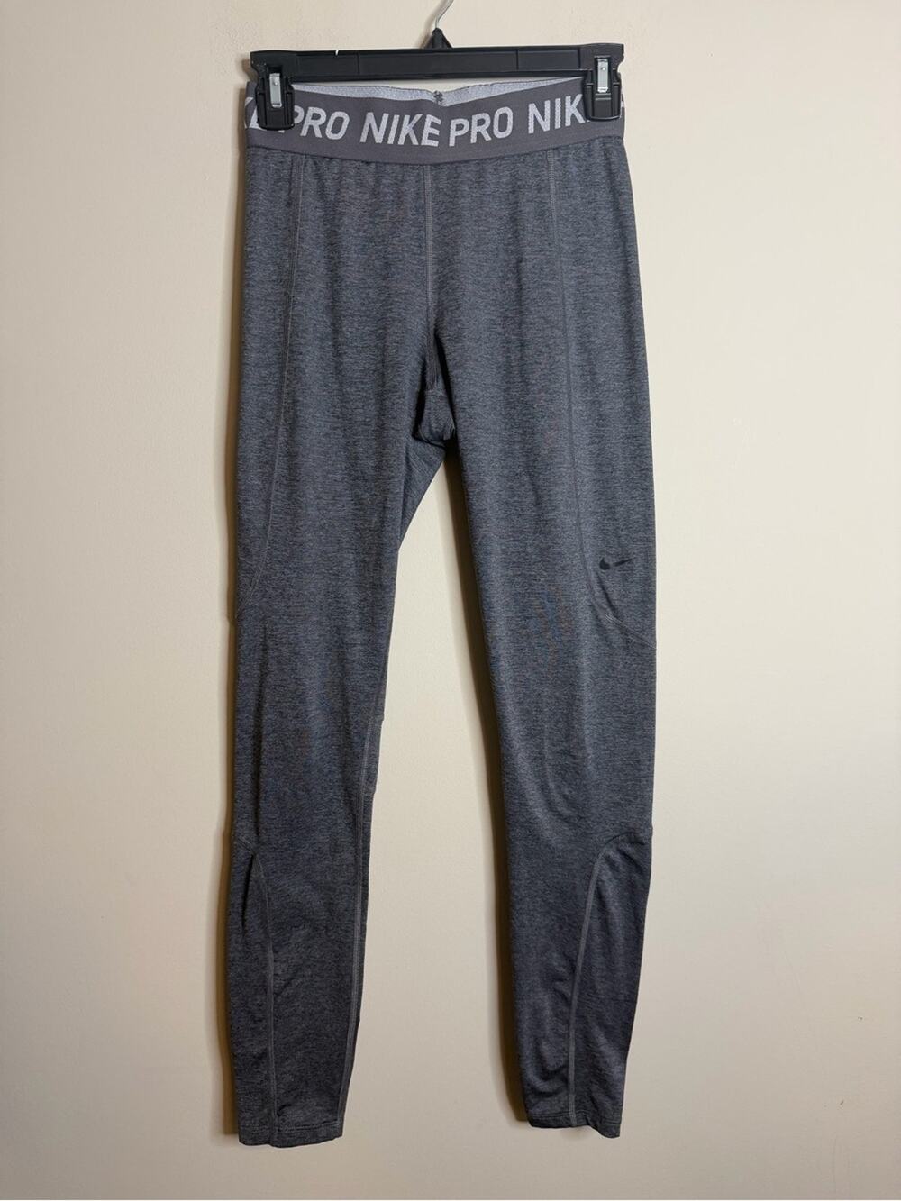 Nike Pro Heather Gray Dri-Fit Performance Leggings Size XS